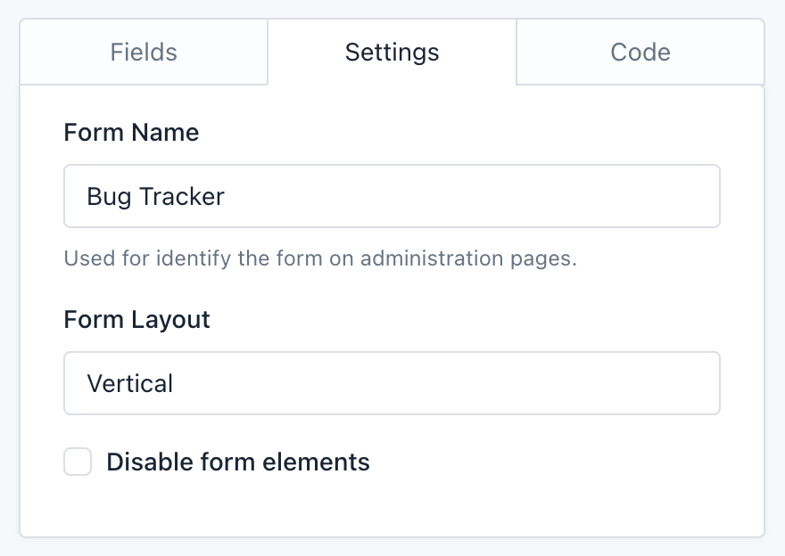 iform4u - Form Builder - Basic Form Settings