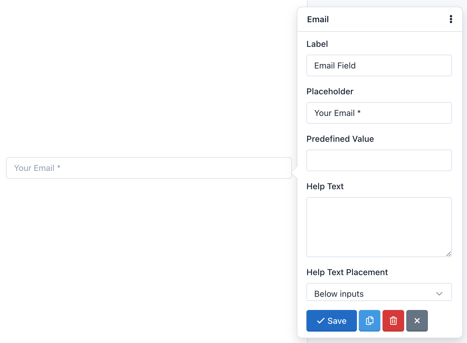 iform4u – Form Builder – Platzhalter