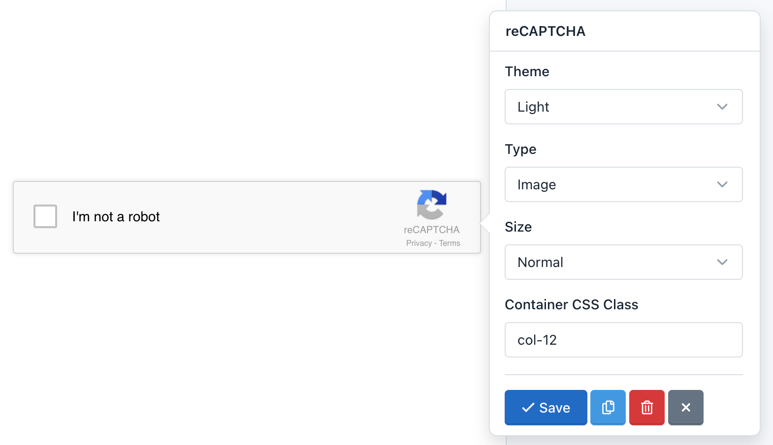 iform4u – Form Builder – Recaptcha