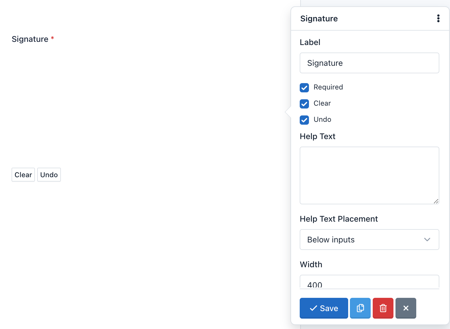 iform4u - Générateur de formulaires - Signature