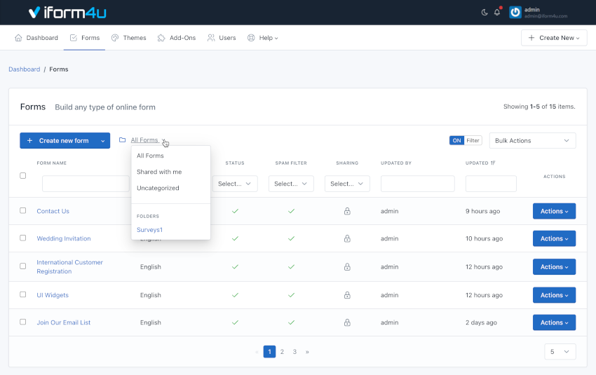 iform4u - Folder Management