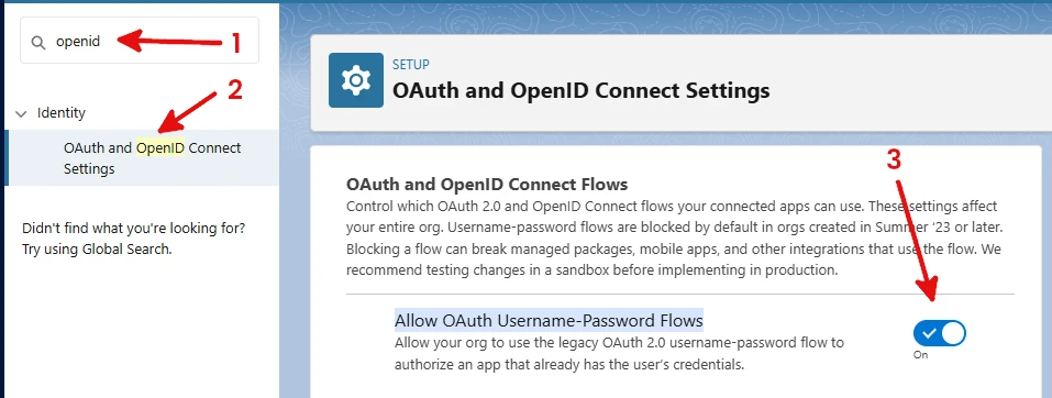 Configurazione OAuth Salesforce