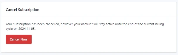 Cancella il tuo piano di abbonamento - iform4u