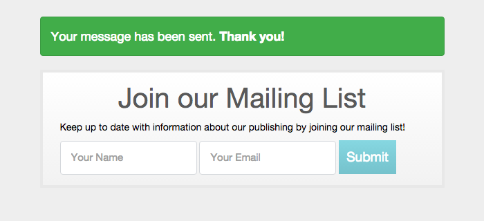 Messaggio di successo