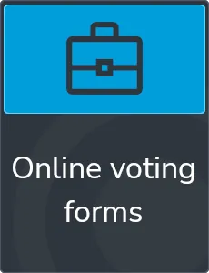 Online voting form