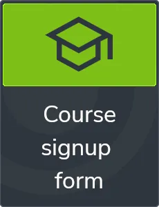 Course signup form