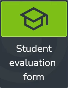Form for student evaluation