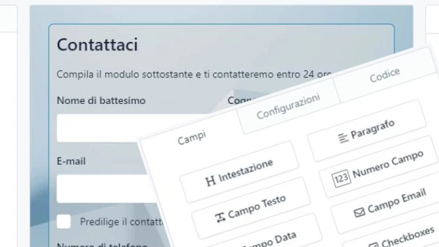 Strumento avanzato per la creazione di moduli online